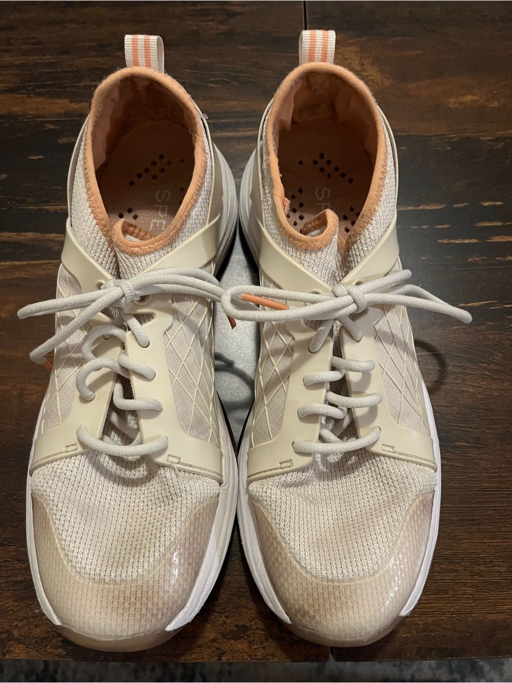Sperry Women's Neutral Cream Athletic Sneakers - Lightweight Comfort